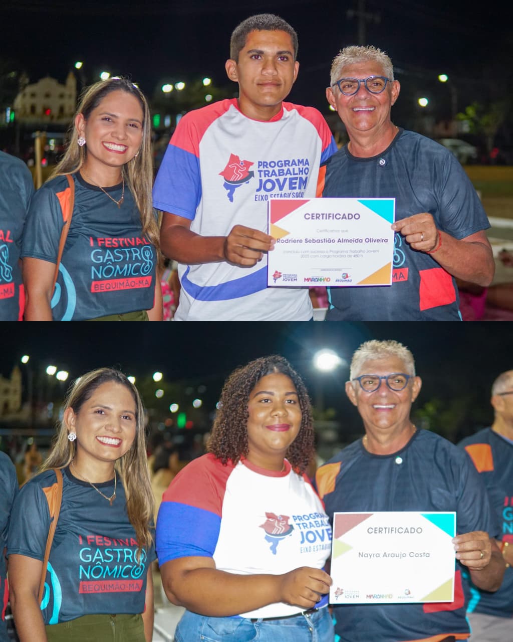 Prefeito Zé Martins entrega certificados a 47 jovens de Bequimão que estagiaram pelo Programa Trabalho Jovem, do Governo do MA